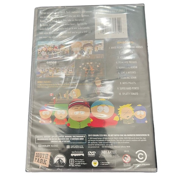 South Park The Complete 21st Season (2-Disc) (DVD, 2018) NEW animated comedy fun - Picture 2 of 7